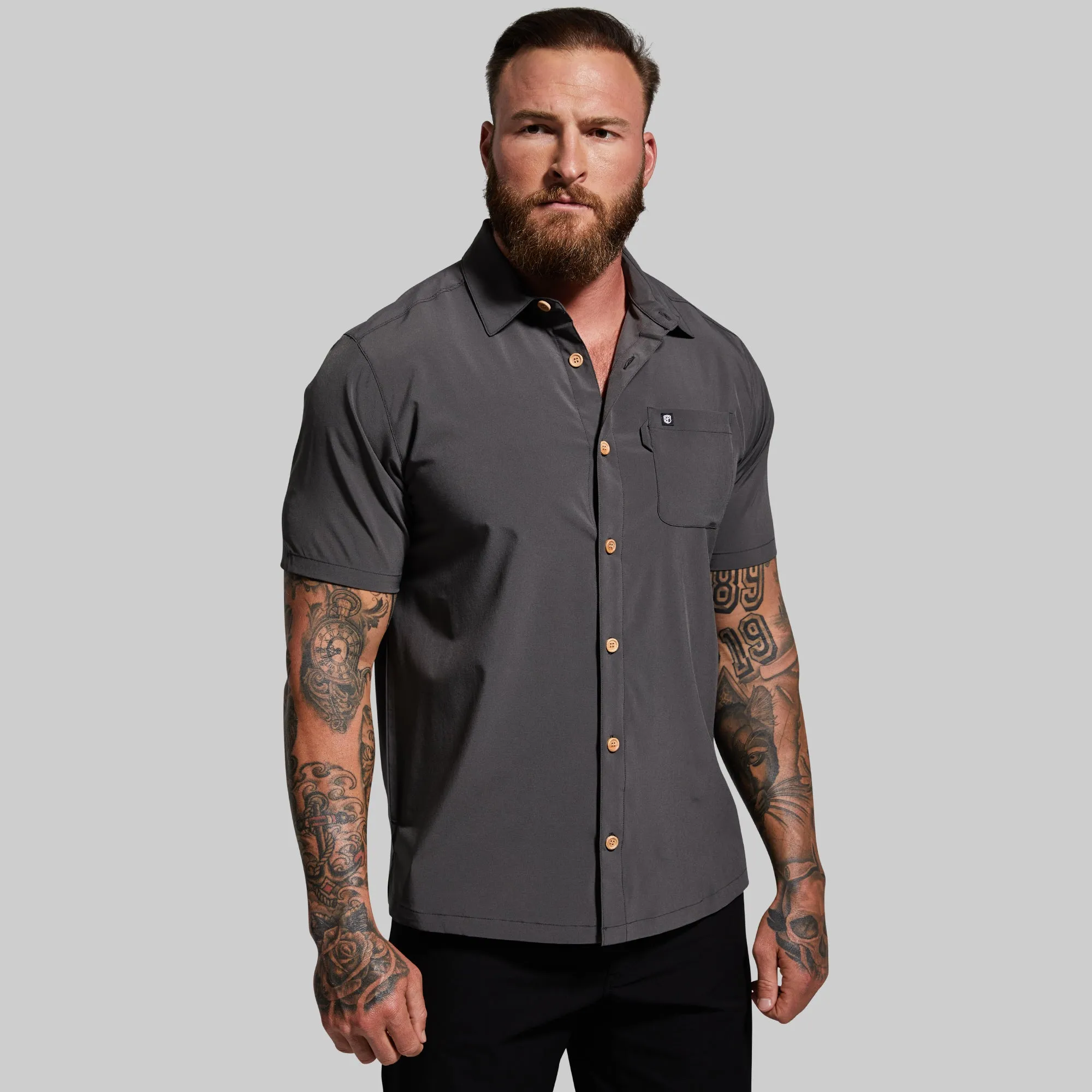 Voyager Button Up (Gunmetal Grey)