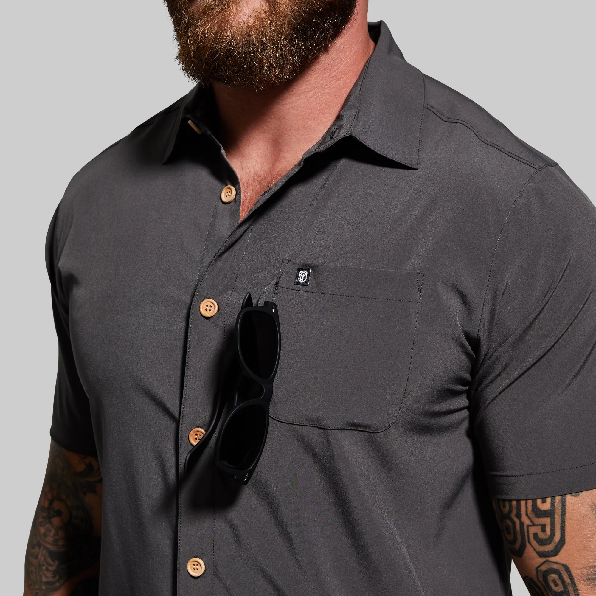 Voyager Button Up (Gunmetal Grey)