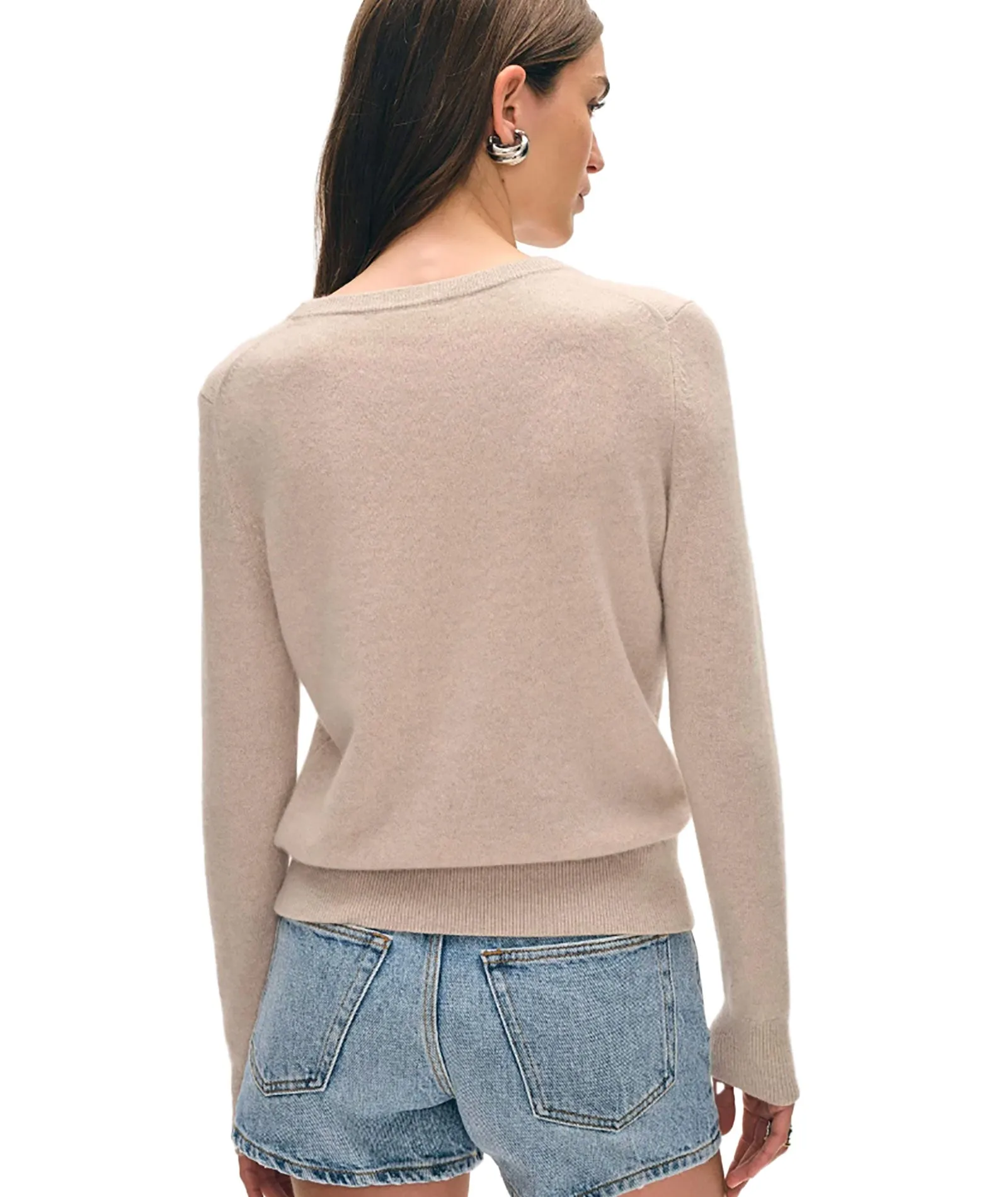 White Warren Women Cashmere Core Crewneck Sweater