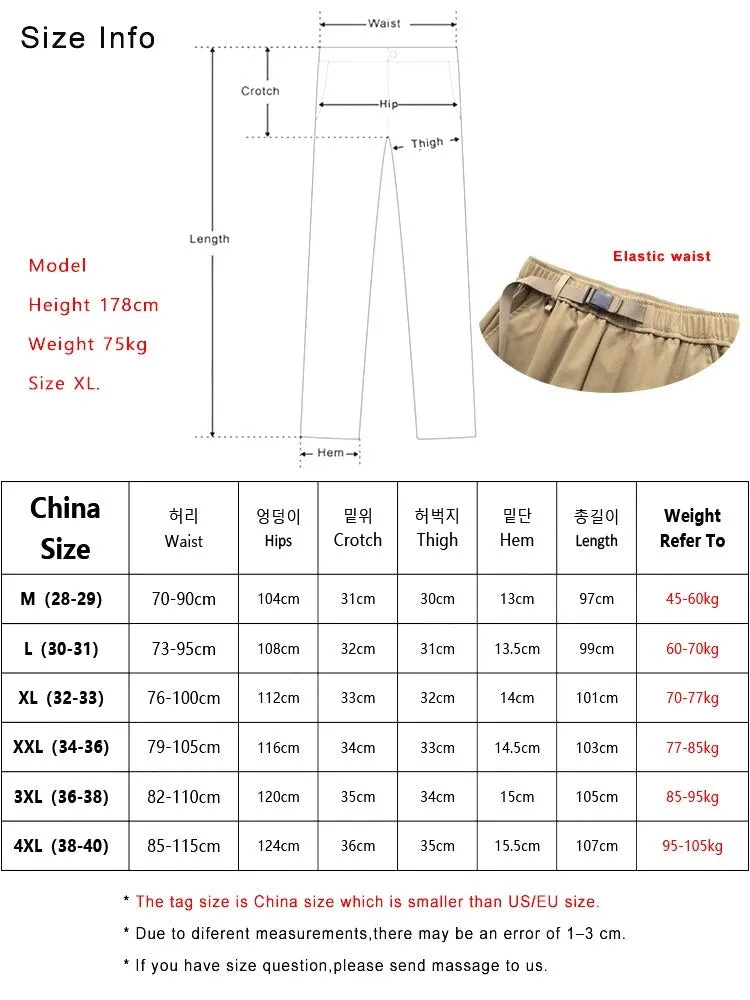 Wiaofellas Autumn New Cargo Pants Men Multi-Pockets 300G Heavy Polyester Workwear Slim Trousers for Men Casual Jogger Pants With Belts