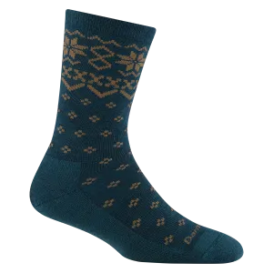 Women's Darn Tough Shetland Crew Lightweight Lifestyle Sock Color: Dark Teal